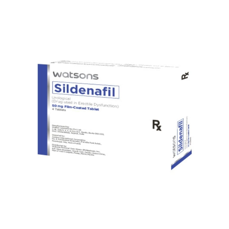 WATSONS GENERICS Sildenafil 50mg 1 Film-coated Tablet [PRESCRIPTION REQUIRED]