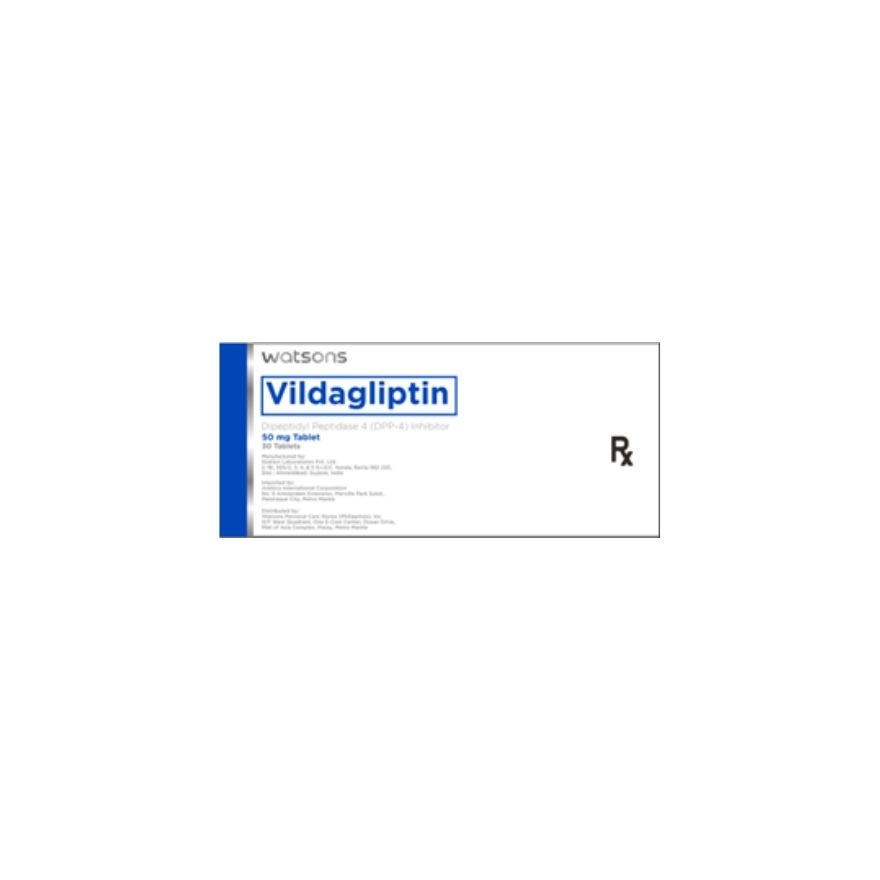 WATSONS GENERICS Vildagliptin 50mg 1 Tablet [PRESCRIPTION REQUIRED]
