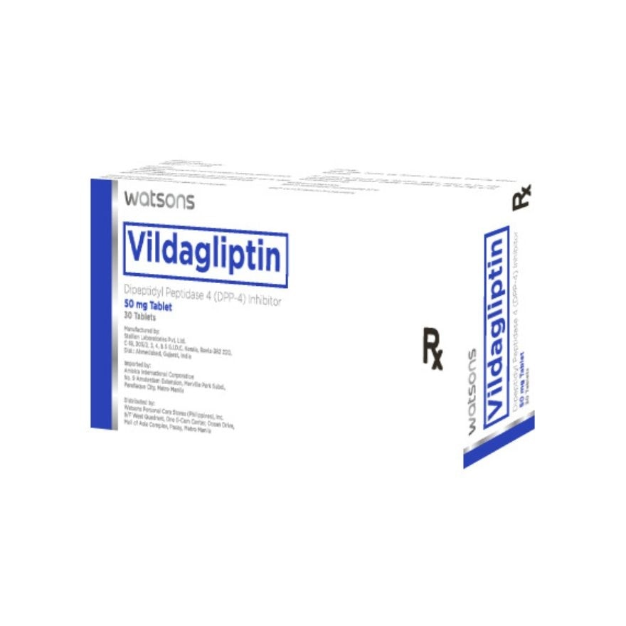 WATSONS GENERICS Vildagliptin 50mg 1 Tablet [PRESCRIPTION REQUIRED]