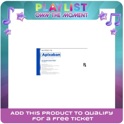 WATSONS GENERICS - WATSONS GENERICS Apixaban 2.5mg 1 Film-Coated Tablet [PRESCRIPTION REQUIRED]