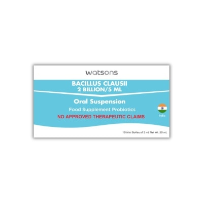 WATSONS GENERICS - WATSONS GENERIC Bacillus Clausii 2Billion 5ml Oral Suspension [Digestive detox]
