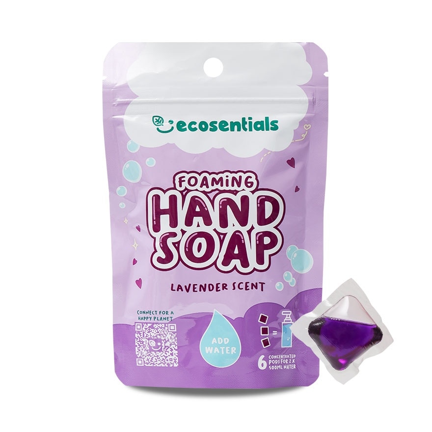 ECOSENTIALS Foaming Hand Soap Pods Lavender Scent Refill Pack