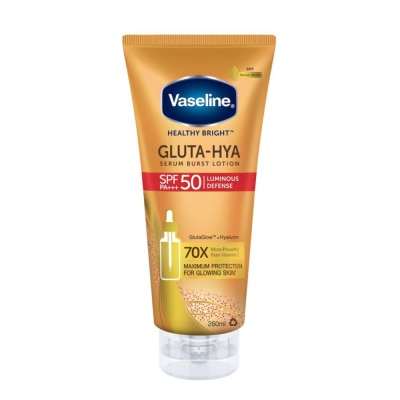 VASELINE - VASELINE Gluta-Hya Luminous Defense SPF50 PA+++ 260ml