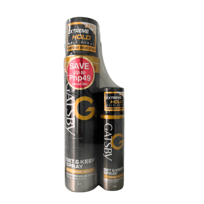 GATSBY GATSBY Set & Keep Spray Extreme Hold 250ml + 45g