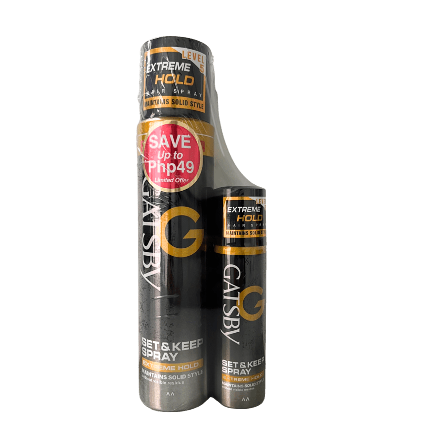 GATSBY Set & Keep Spray Extreme Hold 250ml + 45g