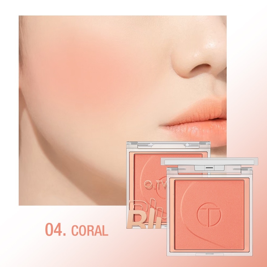 OTWOO Silky Glow Powder Blush 04 Coral 5g