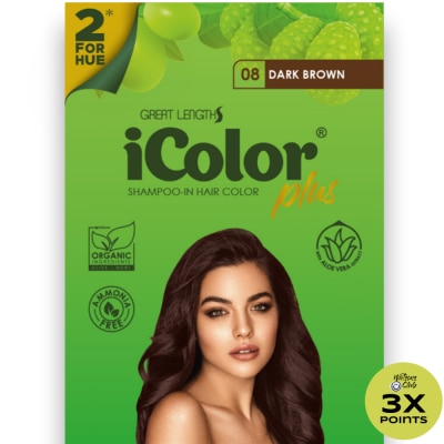 ICOLOR ICOLOR Plus Shampoo Dye 2 For Hue Dark Brown 30ml