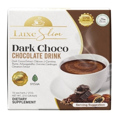 LUXESLIM LUXESLIM Dark Choco Chocolate Drink 21g 10s