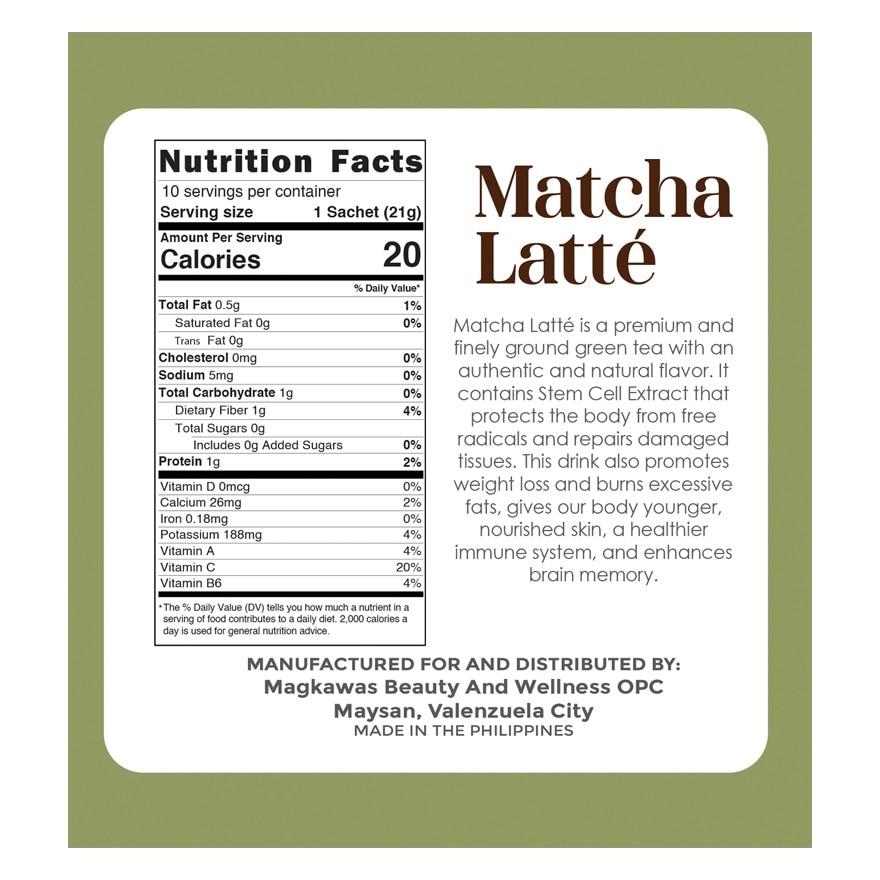 LUXESLIM Matcha Latte 21g 10s