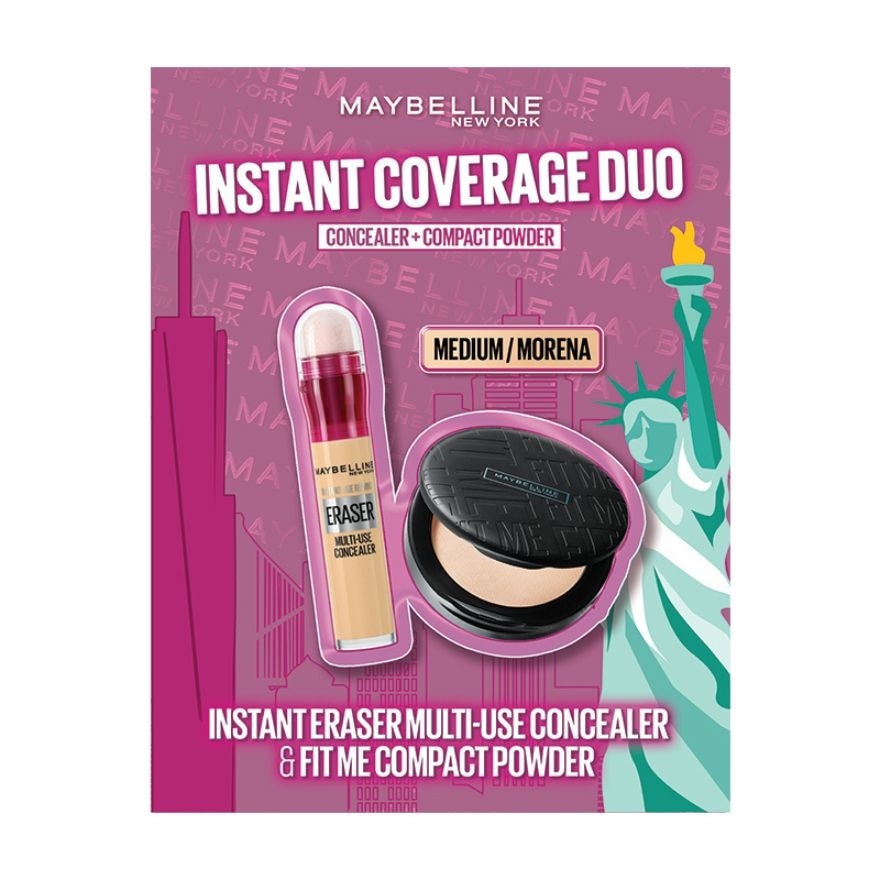 MAYBELLINE Instant Coverage Duo [MEDIUM/MORENA] Set