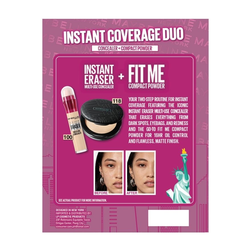 MAYBELLINE Instant Coverage Duo [LIGHT/MEDIUM] Set