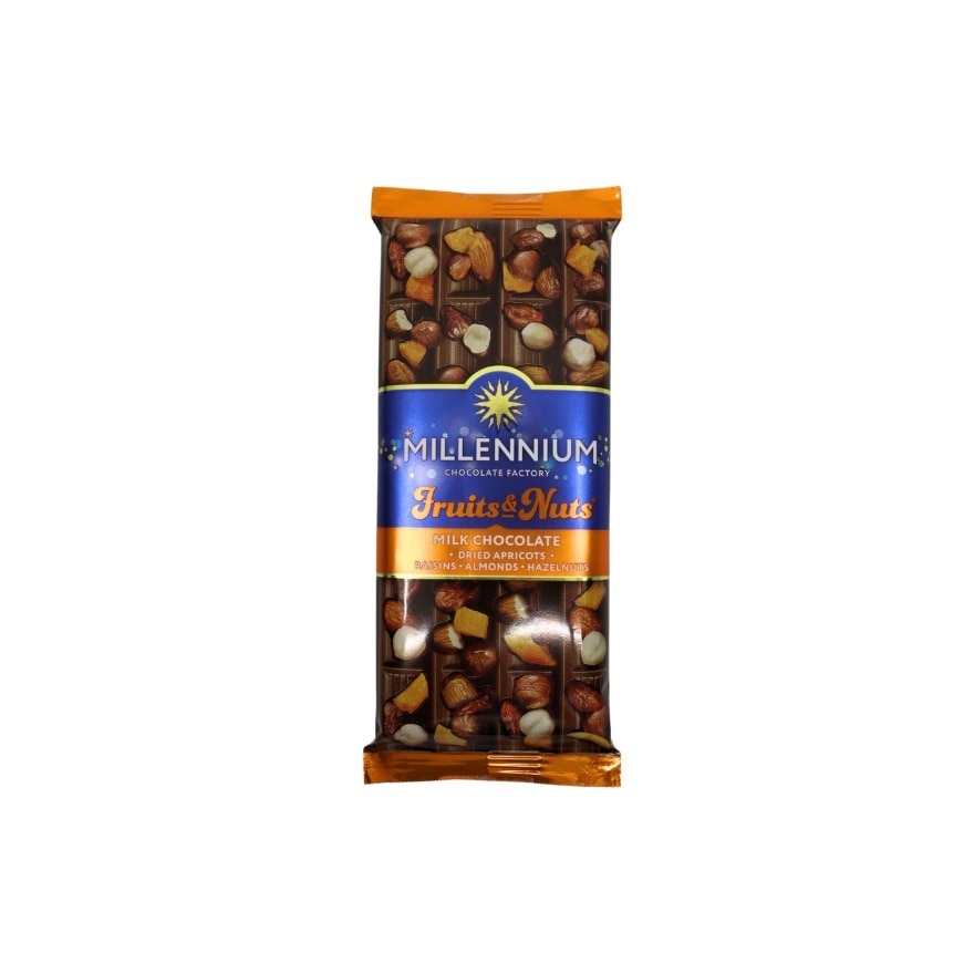 MILLENNIUM Fruit & Nuts Milk Chocolate With Dried Apricots 90g