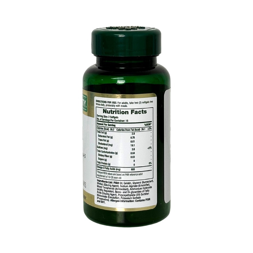 NATURES BOUNTY Fish Oil 30 Softgel Capsule