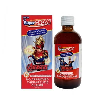 UHP SUPERGROW Disney Supergrow Vitamins + Taurine + Lysine + Zinc + CGF Syrup Bottle 120ml