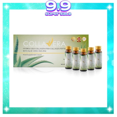COLLAVERA COLLAVERA Hydrolyzed Collagen (Fish Collagen Peptide) Aloe Vera and Zinc