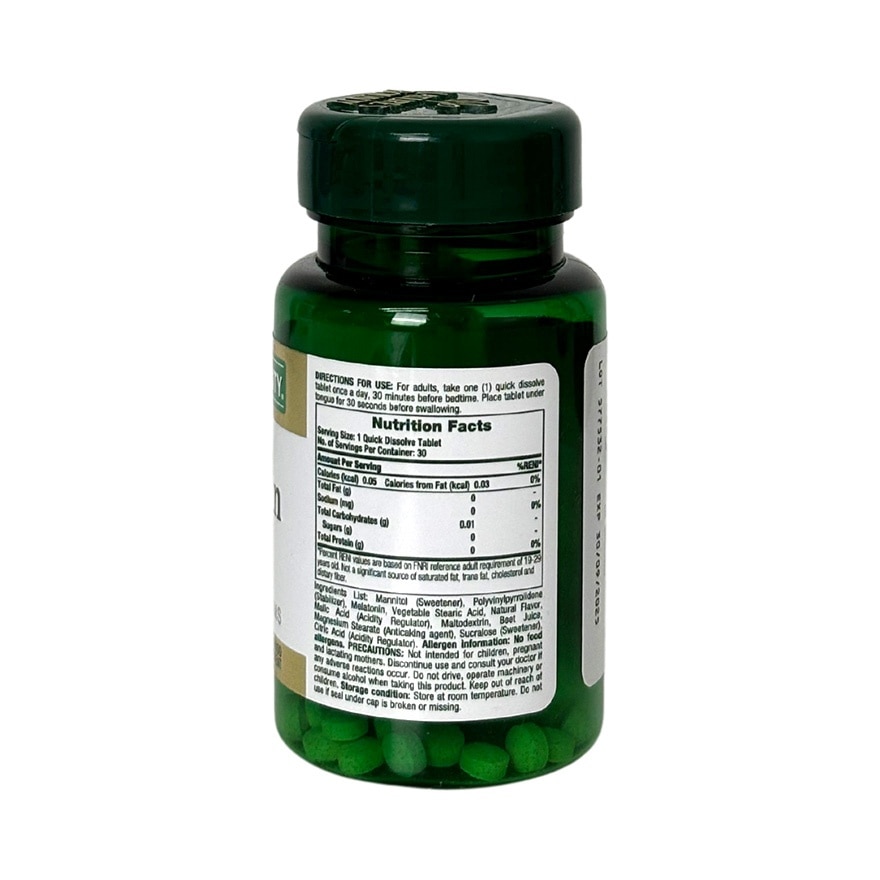 NATURES BOUNTY Melatonin 30 Tablets 3mg