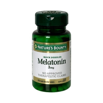 NATURES BOUNTY NATURES BOUNTY Melatonin 30 Tablets 3mg