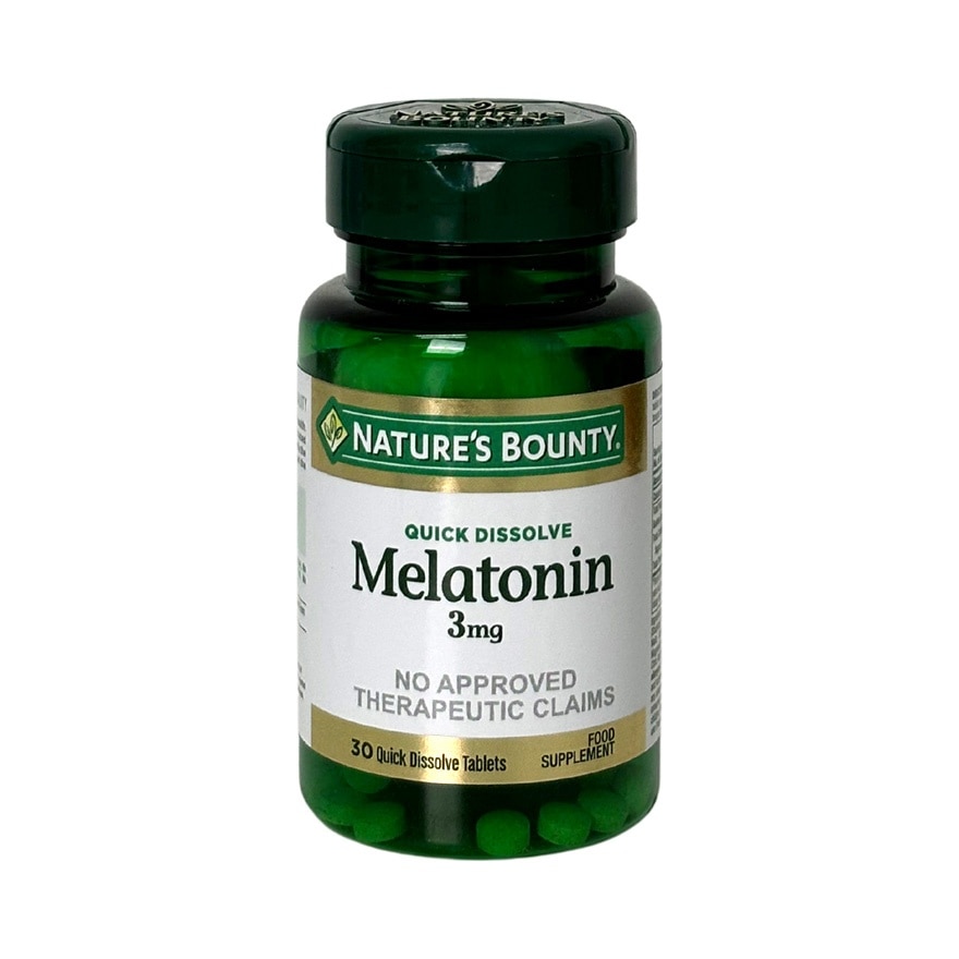 NATURES BOUNTY Melatonin 30 Tablets 3mg