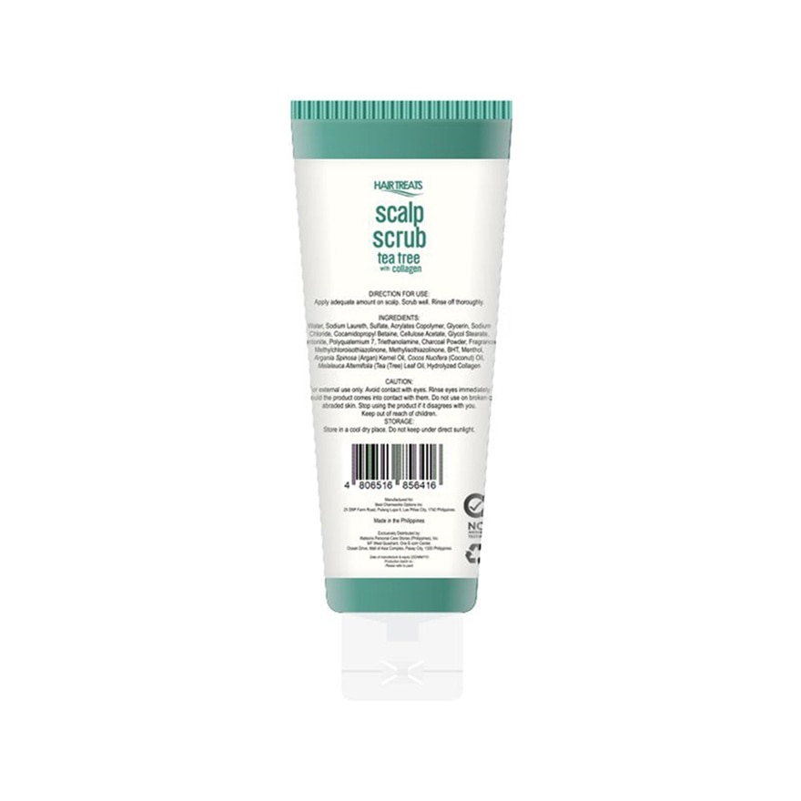 HAIR TREATS Scalp Scrub Tea Tree With Collagen Anti-Dandruff Scalp Care Shampoo