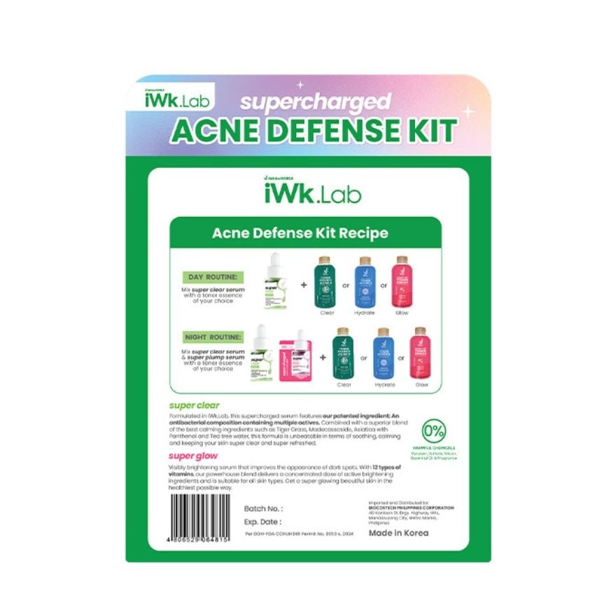 IWHITE KOREA Supercharged Acne Defense Kit