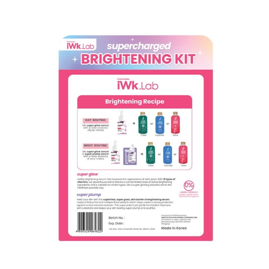 IWHITE KOREA Supercharged Brightening Kit