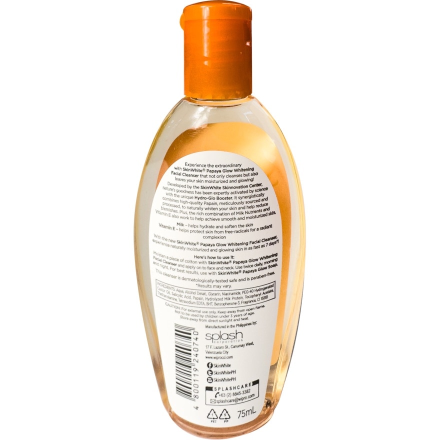 SKINWHITE Papaya Glow Cleanser 135ml image