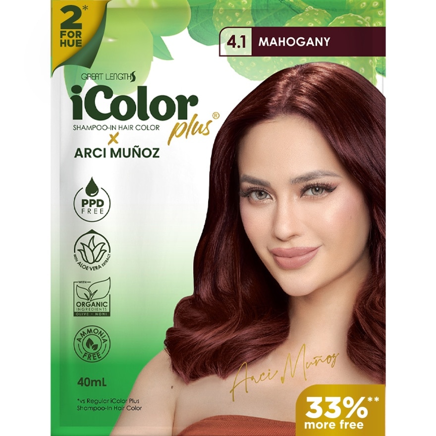 ICOLOR Plus Shampoo 2 For Hue Arci Mahogany 40ml
