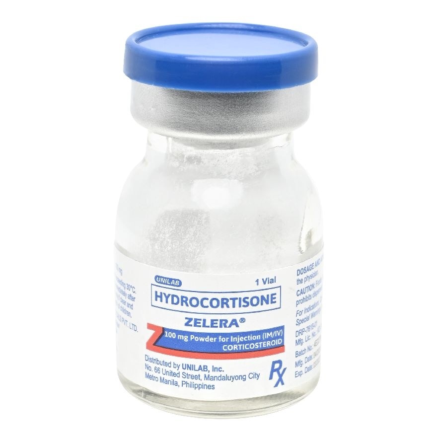 ZELERA Hydrocortisone 100mg 1 VIA SS PH