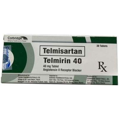 TELMIRIN TELMIRIN Telmisartan 40mg Sold Per Piece [PRESCRIPTION REQUIRED]