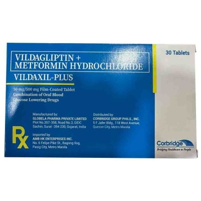 VILDAXIL PLUS VILDAXIL Vildagliptin + Metformin Hydrochloride Sold Per Piece [PRESCRIPTION REQUIRED]