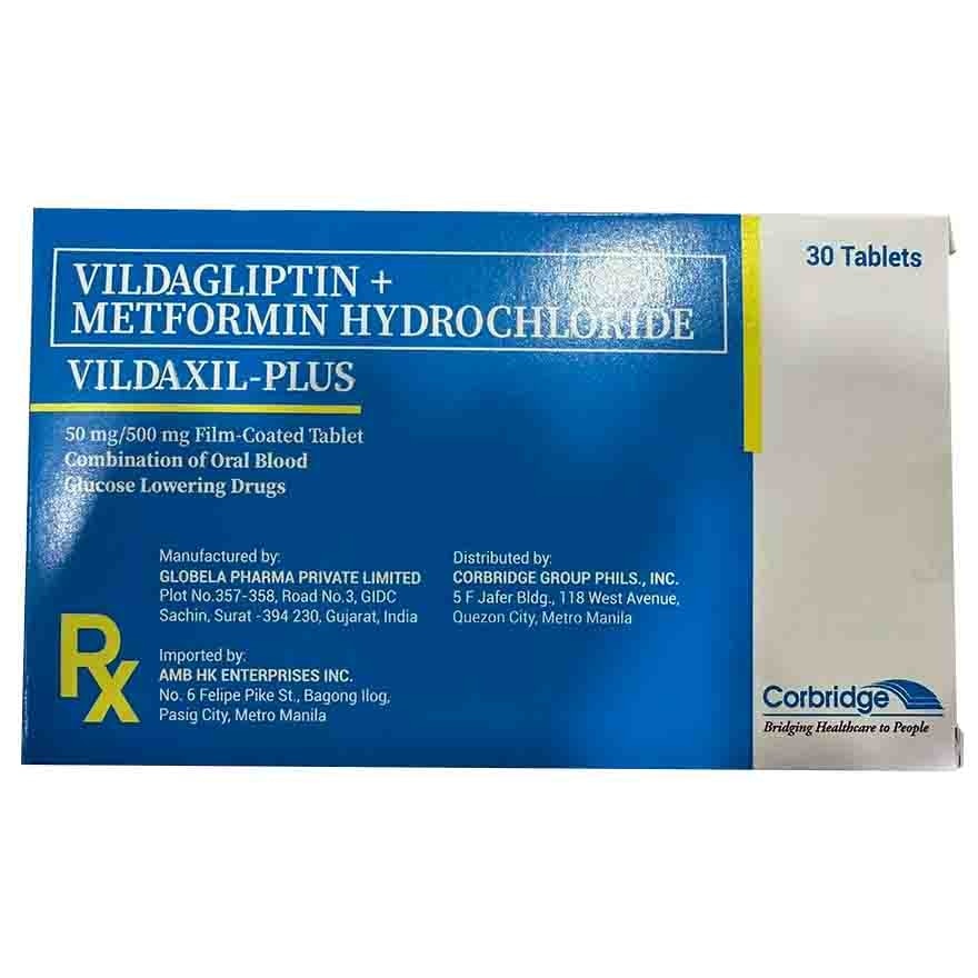 VILDAXIL Vildagliptin + Metformin Hydrochloride Sold Per Piece [PRESCRIPTION REQUIRED]