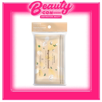 WATSONS WATSONS Invigorating Wet Wipes Magnolia Scented 10 Wipes x 3 Pack