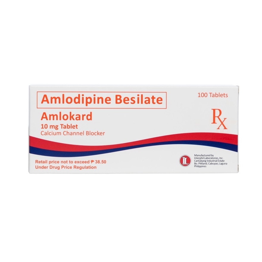 AMLOKARD Amlodipine Besilate 10mg Tablet 100s