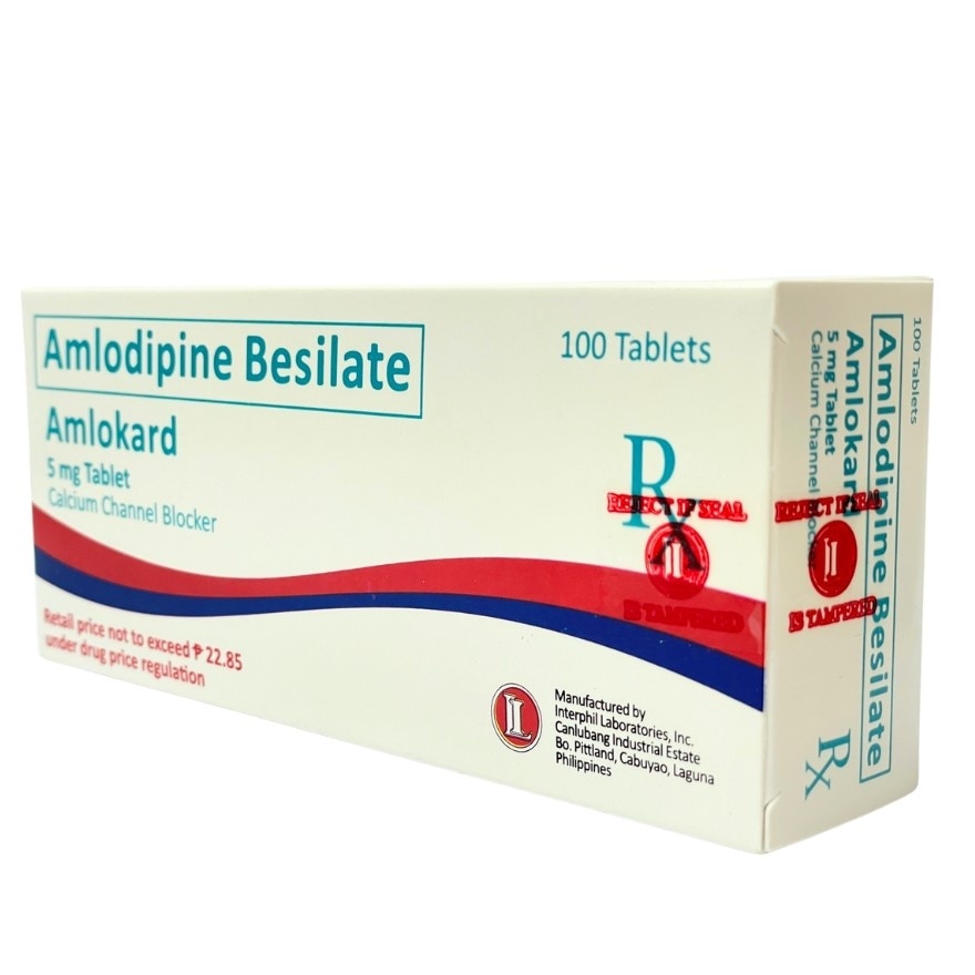 AMLOKARD Amlodipine Besilate 5mg Tablet 100s