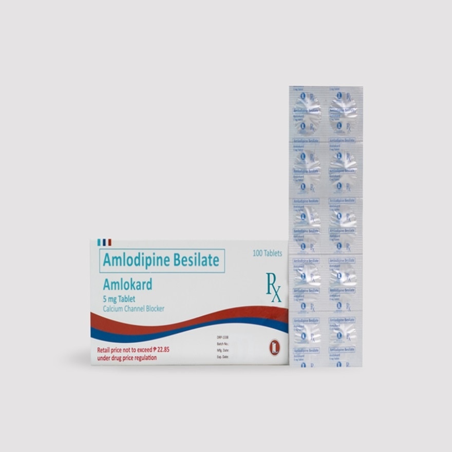 AMLOKARD Amlodipine Besilate 5mg Tablet 100s