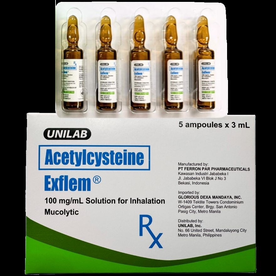 EXFLEM Inhalation 100mg Solution Sold Per Piece [PRESCRIPTION REQUIRED]