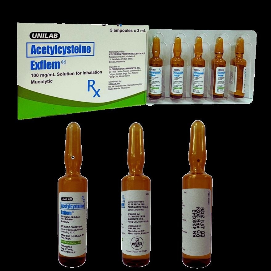 EXFLEM Inhalation 100mg Solution Sold Per Piece [PRESCRIPTION REQUIRED]