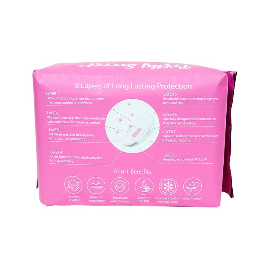 PRETTY SECRET Sanitary Napkin Day and Night Pads 10s