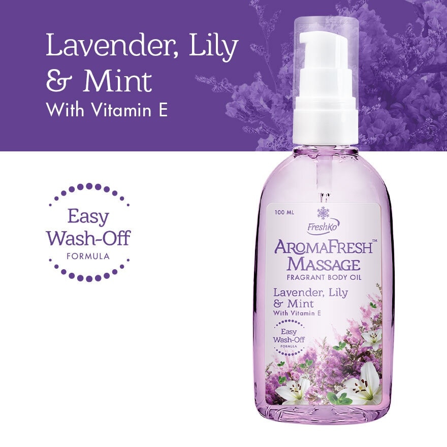 FRESHKO Aromafresh Massage Lavender, Lily & Mint 100ml