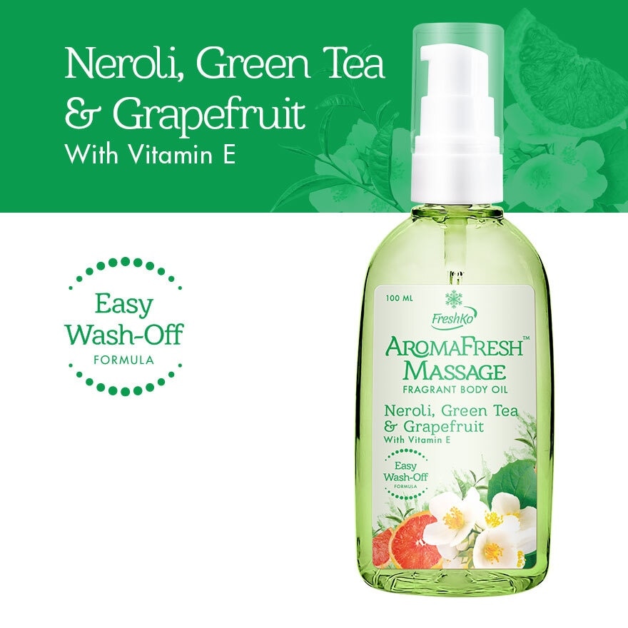 FRESHKO Aromafresh Massage Neroli, Green Tea, & Grapefruit 100ml