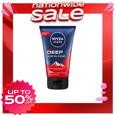 NIVEA Nivea Deep Acne Oil Clear Scrub Mud Foam 100g