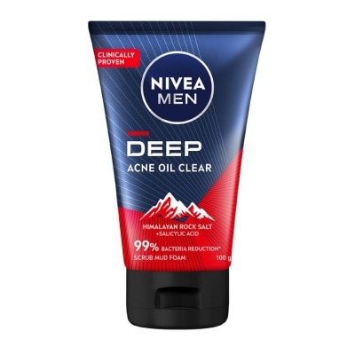 NIVEA Nivea Deep Acne Oil Clear Scrub Mud Foam 100g