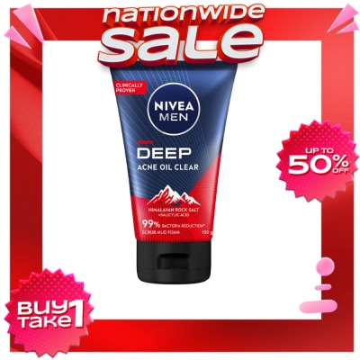 NIVEA Nivea Deep Acne Oil Clear Scrub Mud Foam 100g