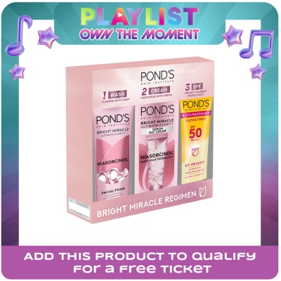 PONDS - PONDS BM Facial Foam 100g + Facial Moisturizer 40g + Sun Gluta-Niacinamide 50ml
