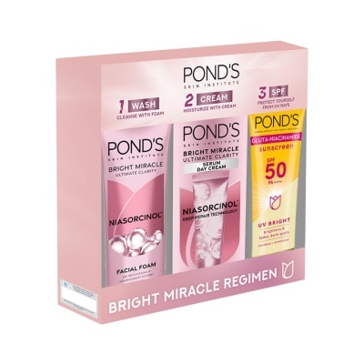 PONDS - PONDS BM Facial Foam 100g + Facial Moisturizer 40g + Sun Gluta-Niacinamide 50ml