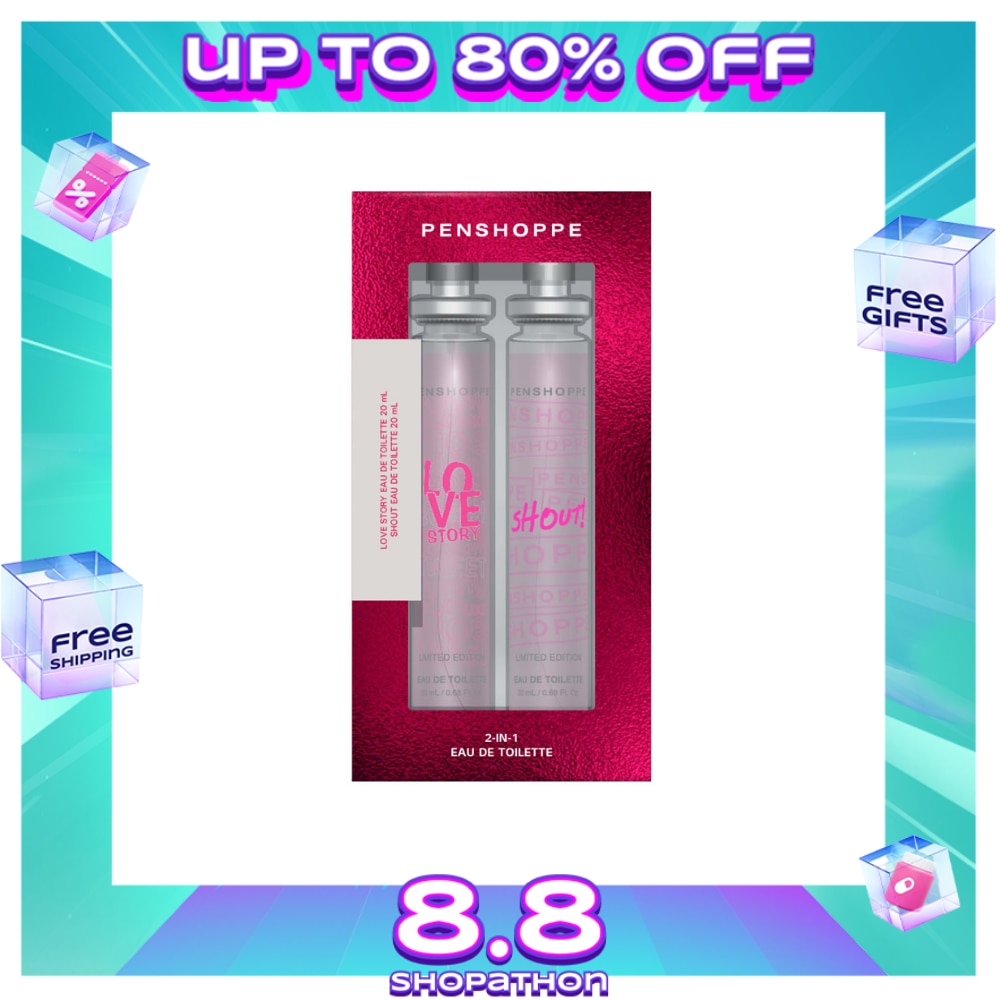 PENSHOPPE Ladies Love Story Eau De Toilette + Shout Eau De Toilette Duo