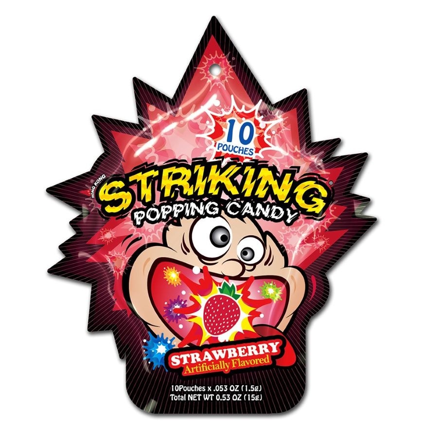 KIDSMANIA Striking Popping Candy Strawberry flavor 15g