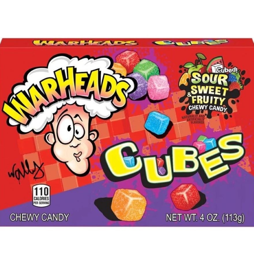 WARHEADS Sour Chewy Cubes Theater Box 113.3g