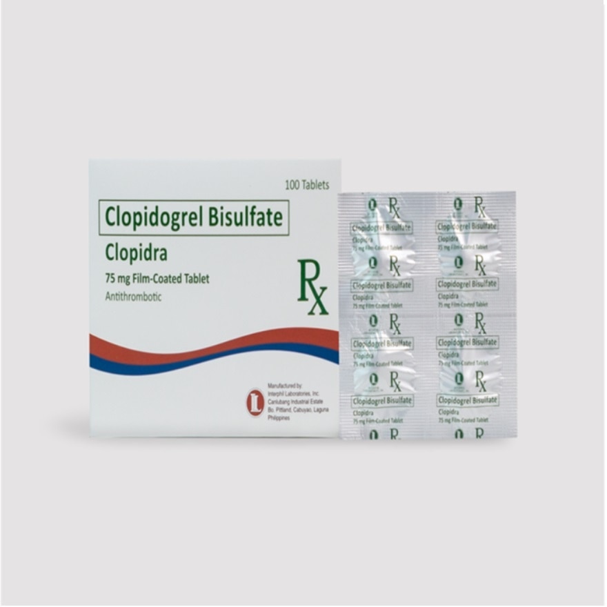 CLOPIDRA 75mg Film Coated Tablet Sold Per Piece [PRESCRIPTION REQUIRED]