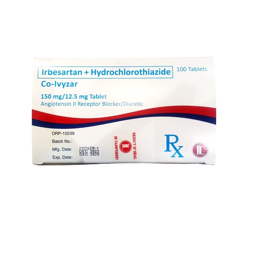 CO-IVYZAR 150mg/12.5mg Tablet Sold Per Piece [PRESCRIPTION REQUIRED]